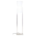 Orsina Atkins Silver Floor Lamp – Satin Nickel with White Fabric Shade