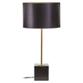 Orsina Murdoch Black Table Lamp – Gold Stem and Marble Base