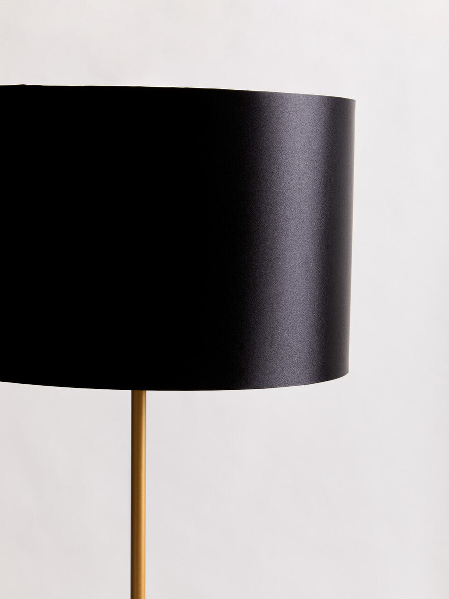 Orsina Murdoch Black Table Lamp – Gold Stem and Marble Base