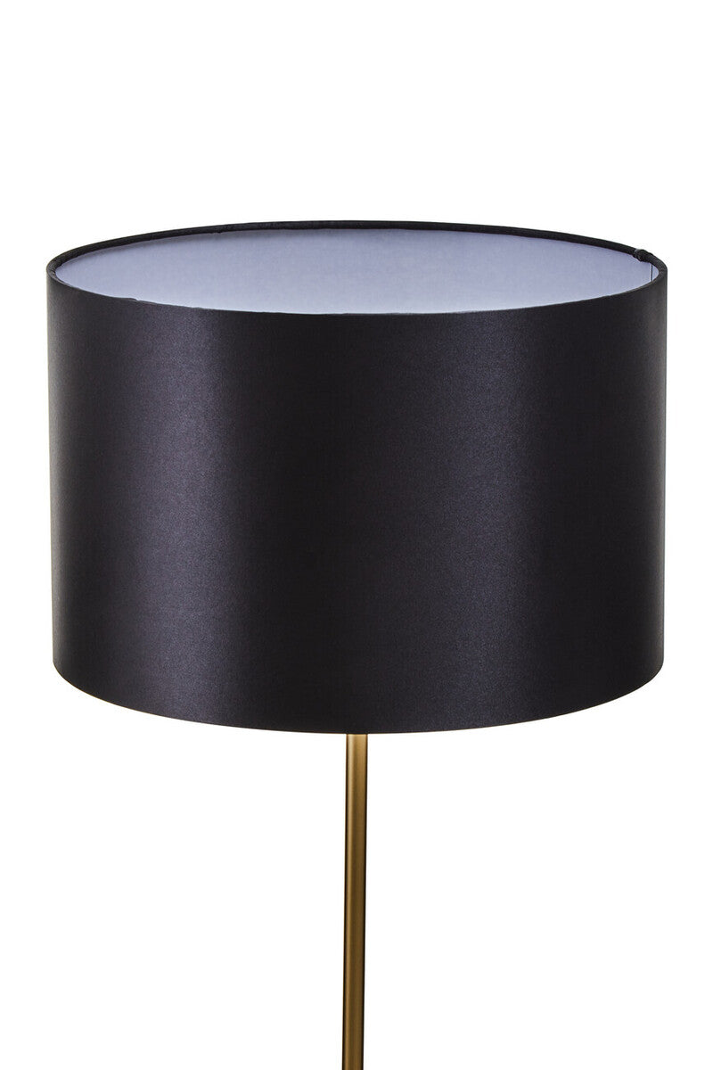 Orsina Murdoch Black Table Lamp – Gold Stem and Marble Base