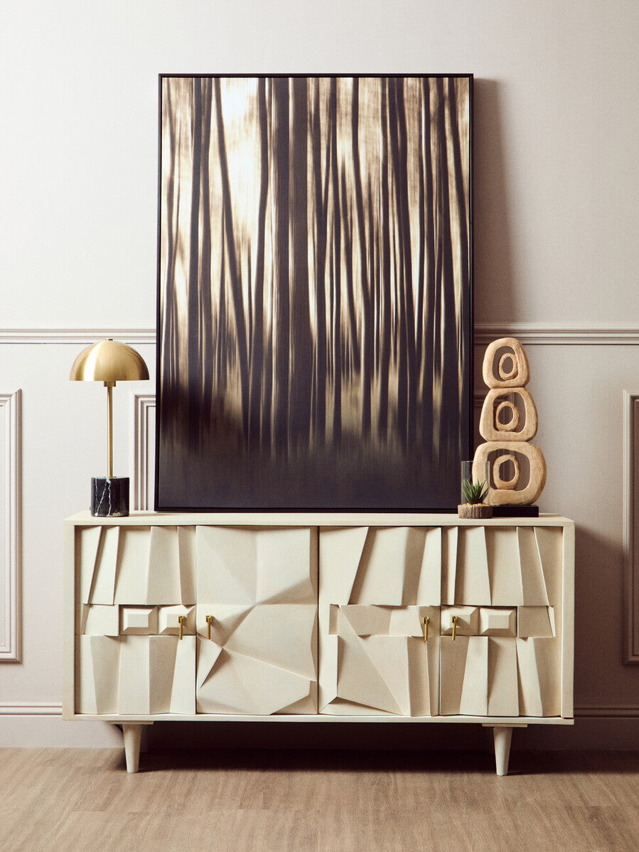 Orsina Murdoch Brushed Brass Table Lamp with Black Marble Base