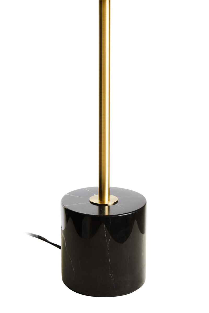 Orsina Murdoch Brushed Brass Table Lamp with Black Marble Base