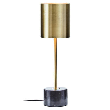 Orsina Palais Table Lamp – Brushed Brass with Black Marble Base