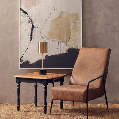 Orsina Palais Table Lamp – Brushed Brass with Black Marble Base