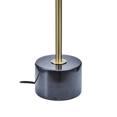 Orsina Palais Table Lamp – Brushed Brass with Black Marble Base