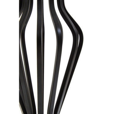 Orsina Zada Table Lamp – Black Iron and White Marble Accent Light