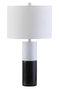 Orsina Eben Marble Table Lamp – Black and White Sculptural Lighting