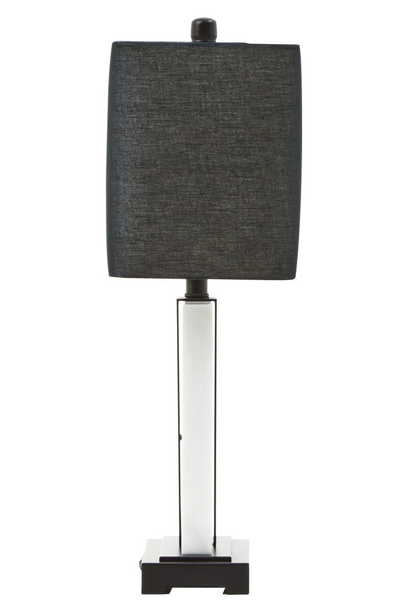 Orsina Elvie Marble Table Lamp – Modern Black and White Sculptural Light