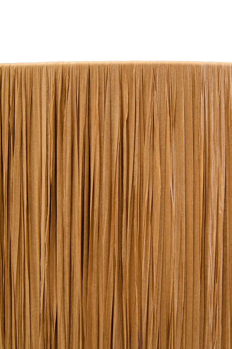 Orsina Carta Papier Mache Table Lamp with Natural Raffia Shade