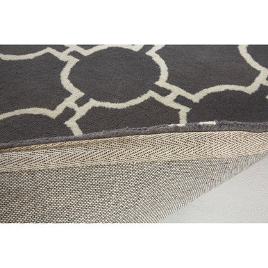 Orsina Bosie Kensington Grey & White Geometric Contemporary Area Rug