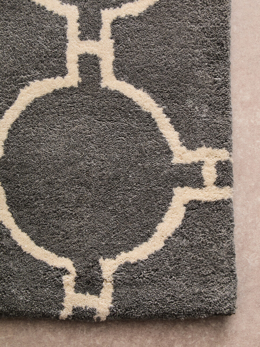 Orsina Bosie Kensington Townhouse Large Grey Hand Woven Rug