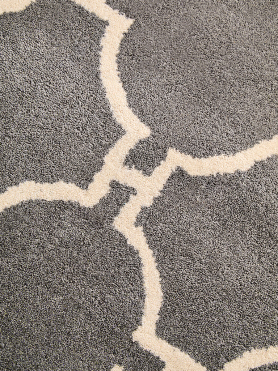 Orsina Bosie Kensington Townhouse Large Grey Hand Woven Rug