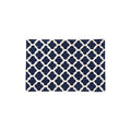 Orsina Kensington Navy Blue and White Hand-Tufted Wool Rug