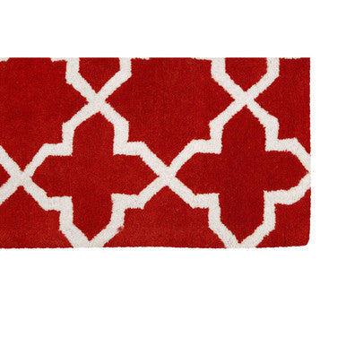 Orsina Bosie Kensington Orange Hand Woven Rug – Small Tufted Area Rug
