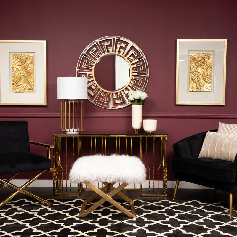 Orsina Bosie Hampstead Black and White Hand-Tufted Wool Rug