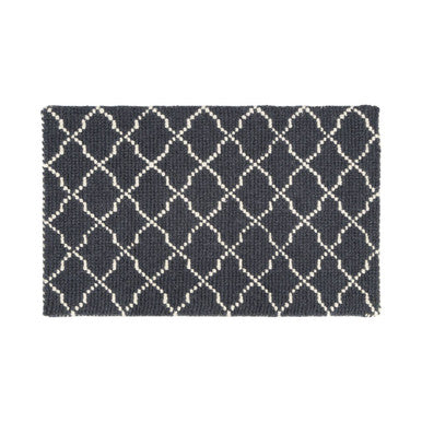 Orsina Large Grey Diamond Lattice Rug – Modern Geometric Area Rug