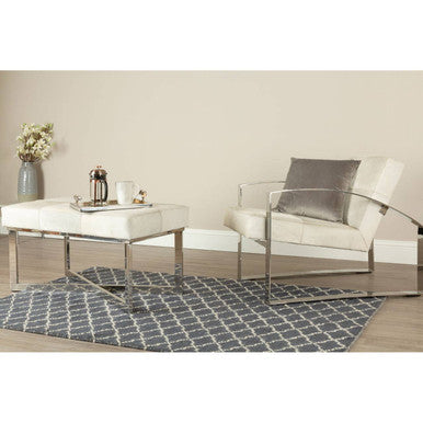 Orsina Large Grey Diamond Lattice Rug – Modern Geometric Area Rug