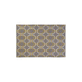 Orsina Bosie Oslo Geometric Rug | Grey, White & Green Handwoven Wool