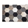 Orsina Safira Small Hexagon Patchwork Rug – Hair on Leather Decor