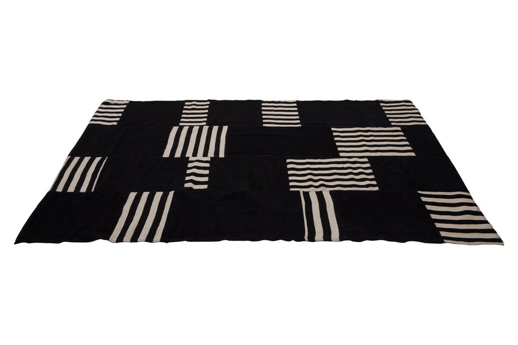 Orsina Bosie Black and White Rug – Handcrafted Modern Graphic Area Rug
