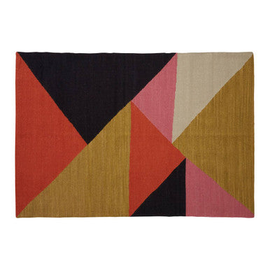 Orsina Bosie Villon Geometric Rug – Modern Plush Triangle Design