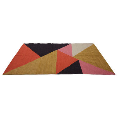 Orsina Bosie Villon Geometric Rug – Modern Plush Triangle Design