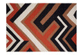 Orsina Bosie Villon Zig Zag Pattern Rug – Handcrafted Maize Carpet