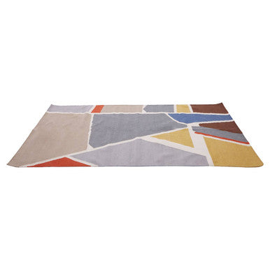 Orsina Bosie Villon Abstract Art Rug – Handcrafted Modern Living Room Decor