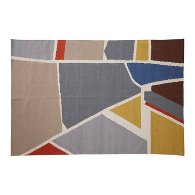 Orsina Bosie Villon Abstract Art Rug – Handcrafted Modern Living Room Decor