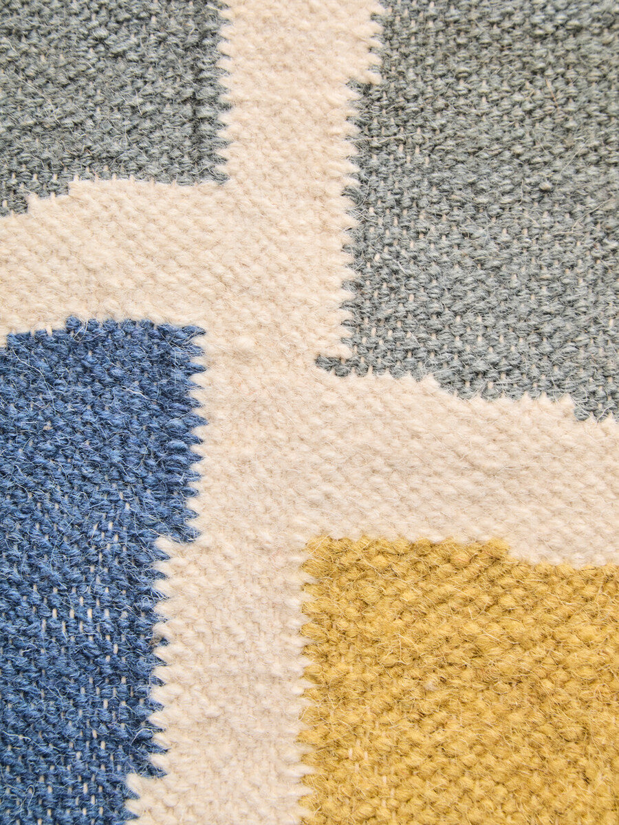 Orsina Bosie Villon Abstract Art Rug – Handcrafted Modern Living Room Decor
