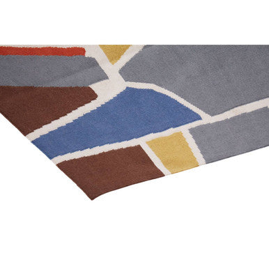 Orsina Bosie Villon Abstract Art Rug – Handcrafted Modern Living Room Decor