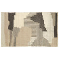 Orsina Bosie Jango Large Textured Rug – Grey & Ivory Abstract Decor