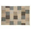 Orsina Bosie Jango Large Grid Rug – Grey and Ivory Modern Area Rug