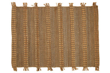 Orsina Bosie Jango Small Striped Hemp Rug – Durable Entryway Decor