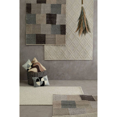 Orsina Bosie Jango Small Geometric Ivory Rug – Low Profile Scandi Style