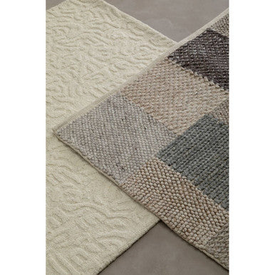Orsina Bosie Jango Small Geometric Ivory Rug – Low Profile Scandi Style
