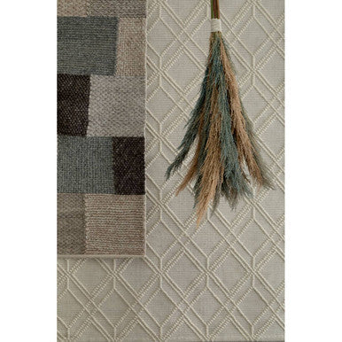 Orsina Bosie Jango Small Geometric Ivory Rug – Low Profile Scandi Style