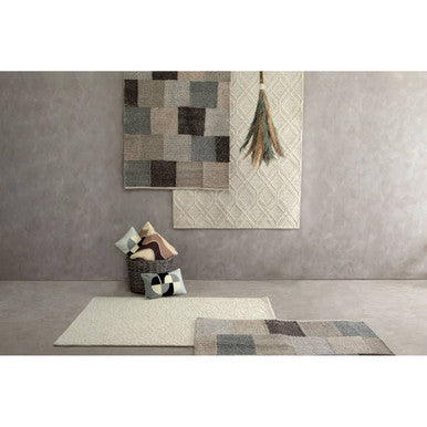 Orsina Bosie Jango Small Geometric Ivory Rug – Low Profile Scandi Style