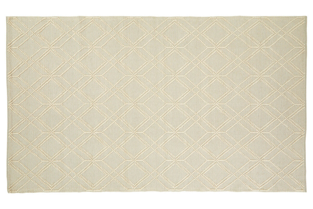 Orsina Bosie Jango Large Geometric Ivory and Grey Area Rug