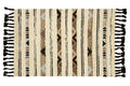 Orsina Bosie Jango Small Tribal Rug – Hand-Finished Black & Neutral