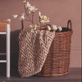 Orsina Argento Brown Rattan Storage Baskets – Set of 3 Woven Baskets