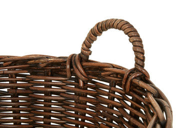 Orsina Argento Brown Rattan Storage Baskets – Set of 3 Woven Baskets