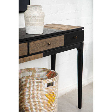 Orsina Bora Seagrass Storage Baskets - Set of 2 Woven Boho Baskets
