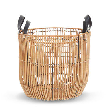 Orsina Batu Natural Rattan Baskets – Set of 2 Handwoven Storage