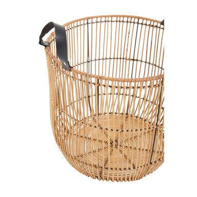 Orsina Batu Natural Rattan Baskets – Set of 2 Handwoven Storage