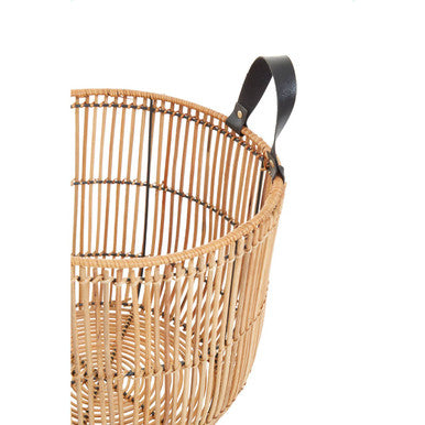 Orsina Batu Natural Rattan Baskets – Set of 2 Handwoven Storage