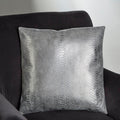 Orsina Kensington Silver Snake Effect Cushion – Luxury Throw Pillow