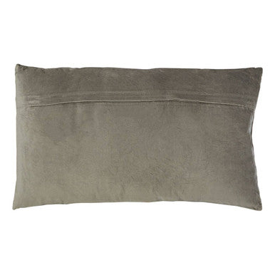 Orsina Kensington Grey Rectangular Cotton Cushion | Metallic Detail