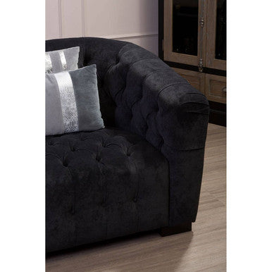 Orsina Kensington Grey Rectangular Cotton Cushion | Metallic Detail