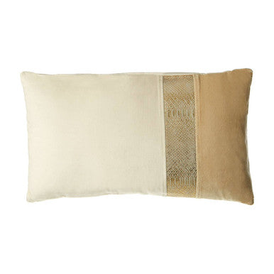 Orsina Bosie Kensington Cream and Gold Rectangular Lumbar Cushion